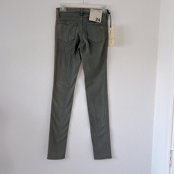 NWT Rag & Bone Skinny Jeans in Distressed Sage - Picture 11 of 12